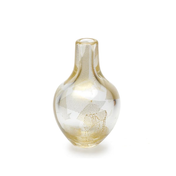 Vasinho Solitário Cristais Cá d'oro Áureo Transparente 15 x 8 x 8 cm