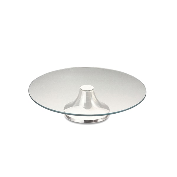 Prato para Bolo Wolff Mônaco Aço Inox 40 x 9 cm