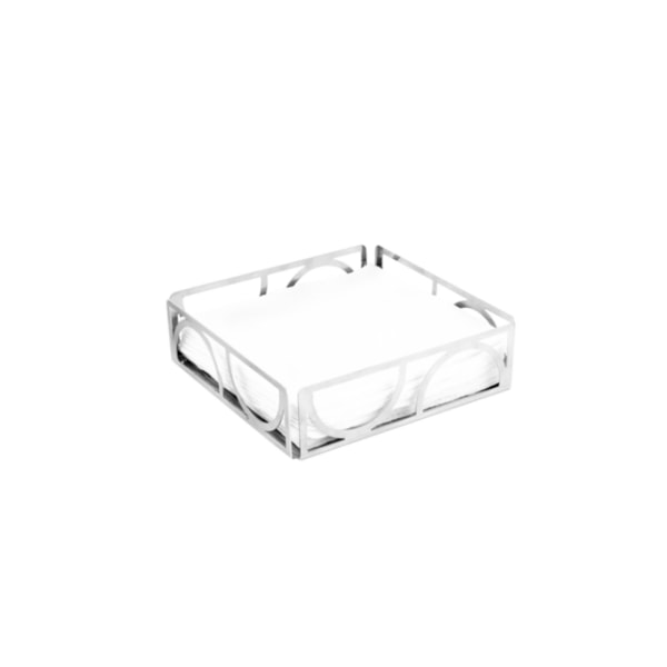 Porta Guardanapos Horizontal Riva Venezia Aço Inox 7,5 x 18,5 cm