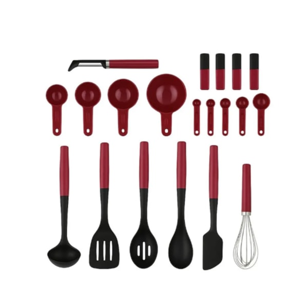 Kit de Utensílios de Cozinha KitchenAid Vermelho - 20 peças