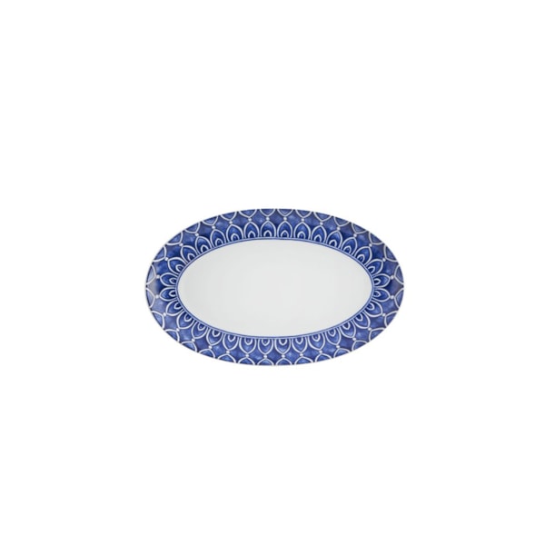 Travessa Oval Vista Alegre Azure 2,5 x 17,8 x 28,8 cm