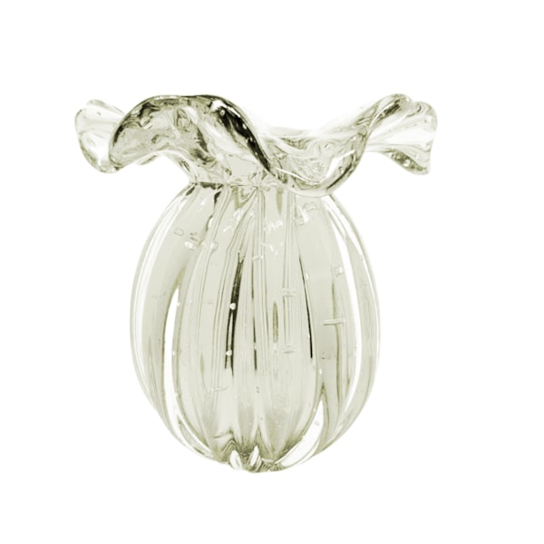 Vaso Cristais D´Labone Enns Quartzo Pérola 18 x 17 cm