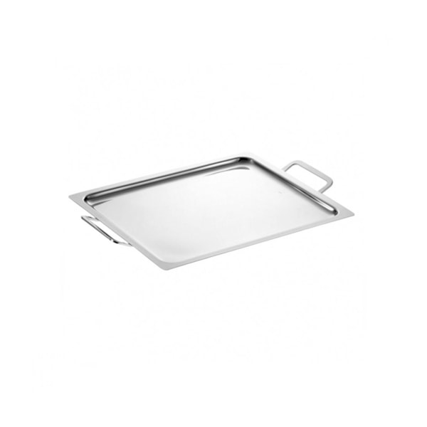 Bandeja Riva Cascia Aço Inox 40 x 28 x 2 cm