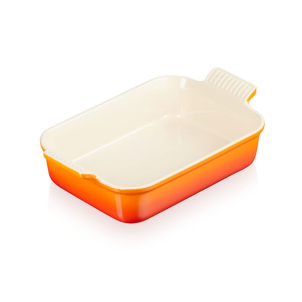 Travessa Retangular Le Creuset Heritage Laranja 19 cm