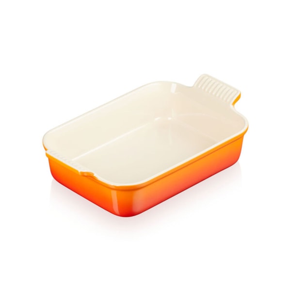 Travessa Retangular Le Creuset Heritage Laranja 26 cm