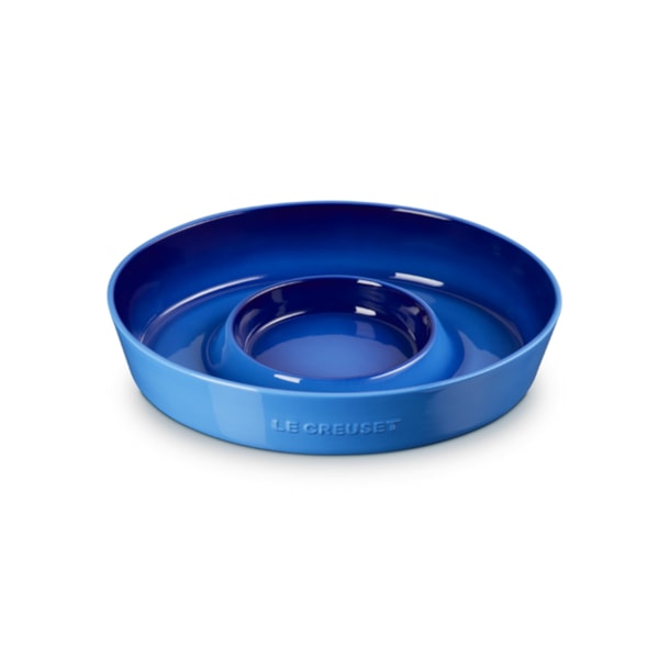 Prato para Aperitivos e Molhos Le Creuset Azure Blue 34 cm