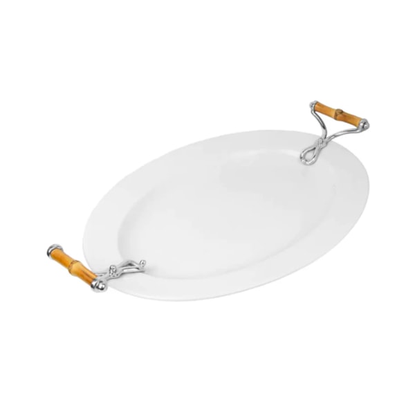 Travessa Oval Grande Somers Bambu 45 cm