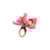 Argola de Guardanapos Auguri Casa Orquídea Dupla Rosa