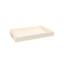 Bandeja Reatangular Lucatti em Madeira e PU Creme 5 x 40 x 23,2 cm