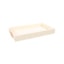 Bandeja Reatangular Lucatti em Madeira e PU Creme 5 x 45 x 28,3 cm