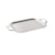 Bandeja Retangular com Alça Silverlux Lisa 26,5 x 21 cm