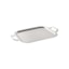 Bandeja Retangular com Alça Silverlux Lisa 40 x 31 cm