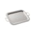 Bandeja Retangular com Alça Silverlux Pérola 26,5 x 21 cm