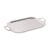 Bandeja Retangular com Alça Silverlux Pérola 40 x 31 cm