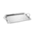 Bandeja Retangular com Espelho Wolff Croisé em Zamac Niquelado 45,8 x 24,5 x 5 cm