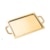 Bandeja Riva Cascia Nocc Ouro 24K e Aço Inox 27 x 16,5 x 1 cm