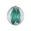 Bola Rigada Senna Cristais D´Labone Esmeralda 12 cm