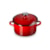 Caçarola Redonda Le Creuset Aço Esmaltado com Pegador Aço Inox Vermelha 3,7 litros