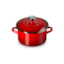 Caçarola Redonda Le Creuset Aço Esmaltado com Pegador Aço Inox Vermelha 3,7 litros