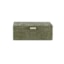 Caixa Decorativa Mart com Revestimento em PU Verde 10 x 25 x 15,5 cm