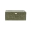 Caixa Decorativa Mart com Revestimento em PU Verde 12,5 x 30 x 20 cm