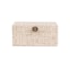 Caixa Decorativa Mart em MDF e Linho Bege 10,5 x 24,5 x 15 cm