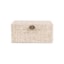 Caixa Decorativa Mart em MDF e Linho Bege 13 x 28,5 x 20,5 cm