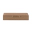 Caixa Decorativa Mart em MDF e Revestimento em PU Marrom 4 x 21 x 12 cm