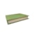 Caixa Livro Lucatti em Madeira e PU Verde Claro 4 x 26 x 28 cm