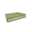 Caixa Livro Lucatti em Madeira e PU Verde Claro 4 x 26 x 28 cm