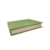 Caixa Livro Lucatti em Madeira e PU Verde Claro 6 x 32 x 34 cm