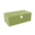 Caixa Retangular Decorativa Lucatti em Madeira e PU Verde Claro 13 x 35 x 21 cm