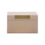 Caixa Retangular em MDF com Revestimento PU Bege 3,5 x 30,5 x 20,5 cm