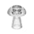 Castiçal Lyor Mushroom 10 x 11,5 cm