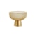 Centro de Mesa com Pé Mart Dourado 24,5 x 30,5 cm