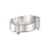 Centro de Mesa Oval Silverlux Pérola 33,5 x 22 x 11 cm