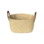 Cesto de Fibra Natural com Alça Paramount Mocca 18 x 21 x 30 cm
