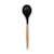 Colher de Silicone com Cabo de Madeira OIKOS Preta 32 cm