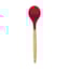 Colher de Silicone com Cabo de Madeira OIKOS Vermelha 32 cm