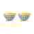 Conjunto de Bowls Guzzini Le Murrine Cinza e Amarelo 12 cm - 2 peças