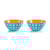 Conjunto de Bowls Guzzini Le Murrine Azul e Laranja 12 cm - 2 peças
