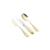 Faqueiro St James Pérola Aço Inox Dourado - 130 peças