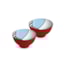 Jogo de Bowls Redondo Egan Italy Wara Vermelho 11,5 cm - 2 peças