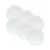 Jogo de Pratos Rasos Wolff Maldivas Branco 28 cm - 6 peças