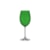 Jogo de Taças para Vinho Bordeaux Bohemia Gastro Verde 580 ml - 6 peças