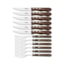 Jogo de Talheres para Churrasco Jumbo Tramontina Cabo Castanho Polywood - 12 peças