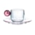 Jogo de Xícaras para Café com Pires Ribeiro e Pavani Esfera Pink 90 ml - 6 peças