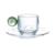 Jogo de Xícaras para Café com Pires Ribeiro e Pavani Esfera Verde 90 ml - 6 peças
