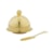 Manteigueira com Espátula Riva Ravena Ouro 24 K 8,7 x 7,5 cm