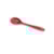 Mini Colher Vazada em Silicone Bono Home Vermelha 20,5 cm